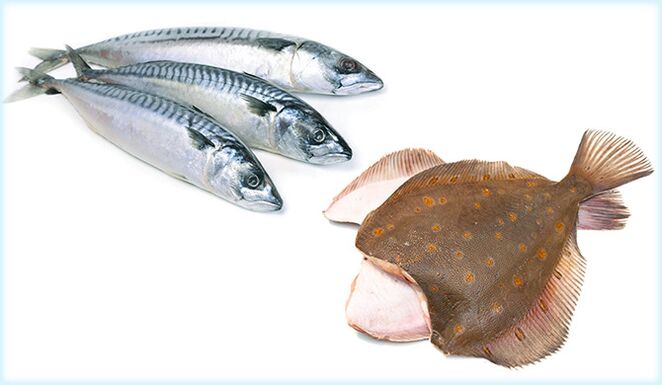 मैकेरल और फ्लाउंडर - एक मछली जो पुरुषों में शक्ति बढ़ाती है
